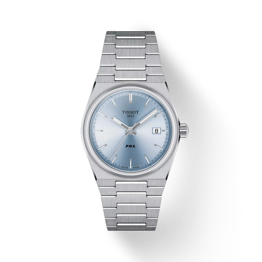 Tissot PRX  (Silver Bracelet with Ice Blue Dial)